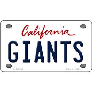MLB San Francisco Giants License Plate State Background Metal Tag USA. Baseball